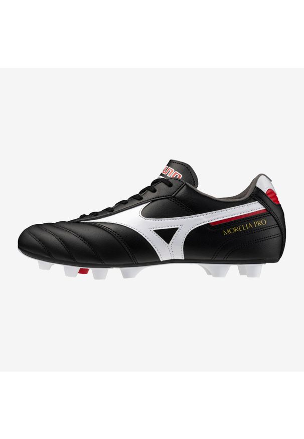 Buty piłkarskie Mizuno Morelia II Pro FG skórzane. Okazja: na urodziny. Kolor: czarny, biały, wielokolorowy. Materiał: skóra. Sport: piłka nożna