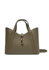 Furla Torebka Goccia S WB01789 BX3353 KH 2810S Zielony. Kolor: zielony. Materiał: skórzane