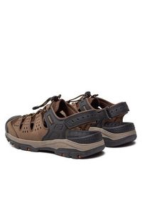 skechers - Skechers Sandały Tresmen-Menard 205113/BRBK Brązowy. Kolor: brązowy. Materiał: skóra #4