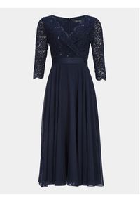 Swing Sukienka koktajlowa 5AE29100 Granatowy Regular Fit. Kolor: niebieski. Materiał: syntetyk. Styl: wizytowy #7