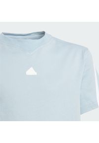 Adidas - Future Icons 3-Stripes Tee. Kolor: biały, niebieski, wielokolorowy