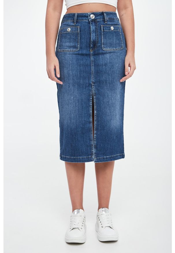 Liu Jo - Spódnica jeansowa damska LIU JO. Materiał: jeans
