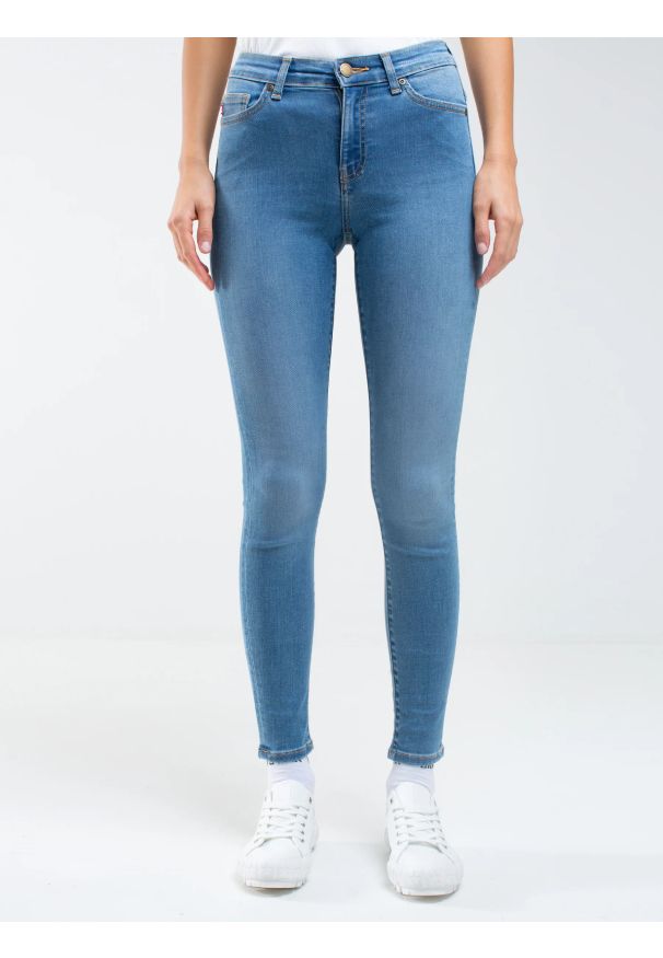Big-Star - Jeansy damskie skinny niebieskie Adela 367. Kolor: niebieski. Sezon: lato