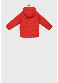 adidas Performance Kurtka puchowa dziecięca H45033 kolor czerwony. Kolor: czerwony. Materiał: puch. Długość rękawa: raglanowy rękaw. Długość: długie #2