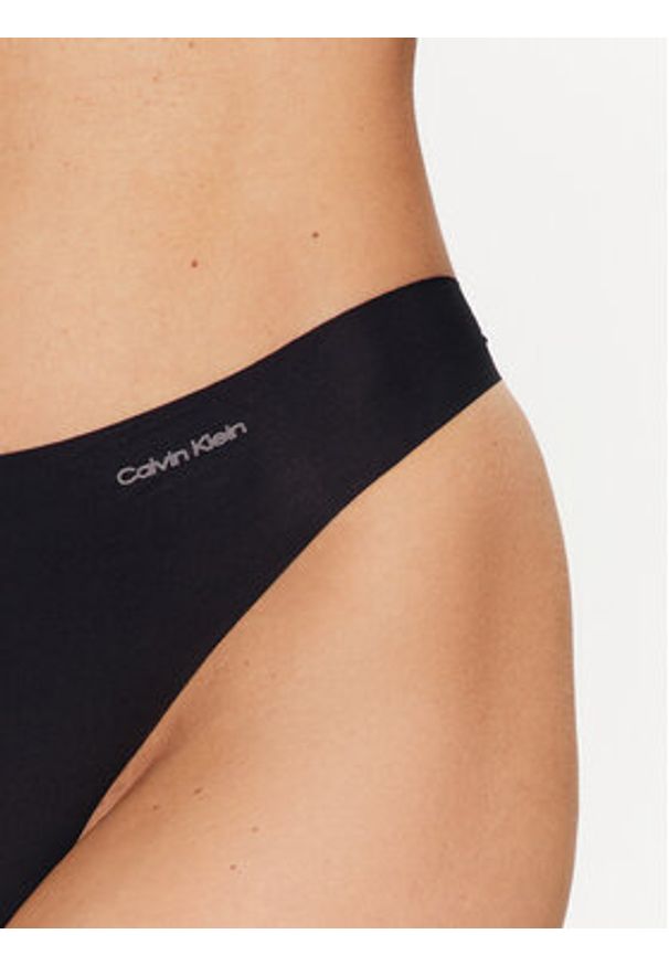 Calvin Klein Underwear Komplet stringów 000QD3558E Czarny. Kolor: czarny. Materiał: syntetyk