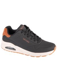 skechers - Buty sportowe Sneakersy męskie, Uno - Suited On Air. Kolor: czarny. Sport: turystyka piesza