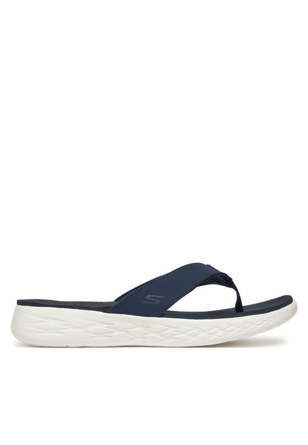 skechers - Skechers Japonki On-The-Go 600-Vacay 140702/NVY Granatowy. Kolor: niebieski. Materiał: materiał