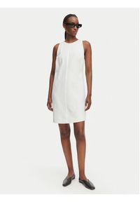 BOSS Sukienka koktajlowa Dinderal 50557447 Biały Regular Fit. Kolor: biały. Materiał: len. Styl: wizytowy #4