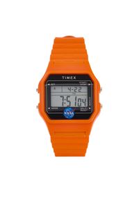 Zegarek Timex. Kolor: pomarańczowy. Styl: street #1