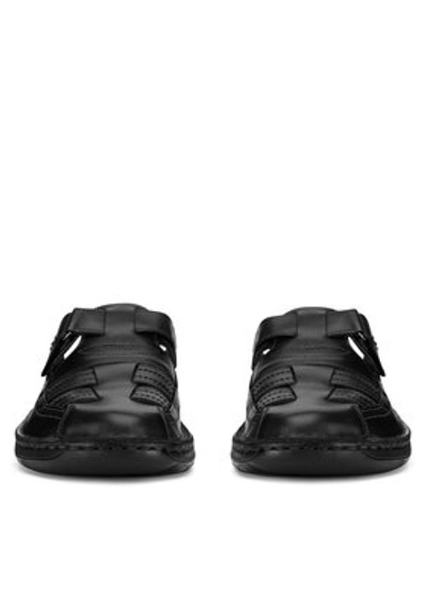 Go Soft Klapki ROMA-04 MI18 Czarny. Kolor: czarny. Materiał: skóra