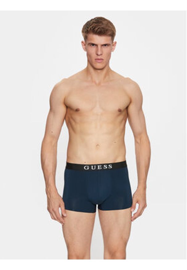 Guess Bokserki U3BF00 KBF90 Granatowy. Kolor: niebieski