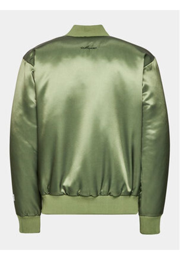 Mercer Amsterdam Kurtka bomber Unisex The Varsity MEAP233003 Zielony Classic Fit. Kolor: zielony. Materiał: syntetyk