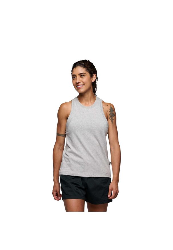 Damski tank top Black Diamond Project Muscle. Kolor: szary. Materiał: bawełna. Sport: wspinaczka