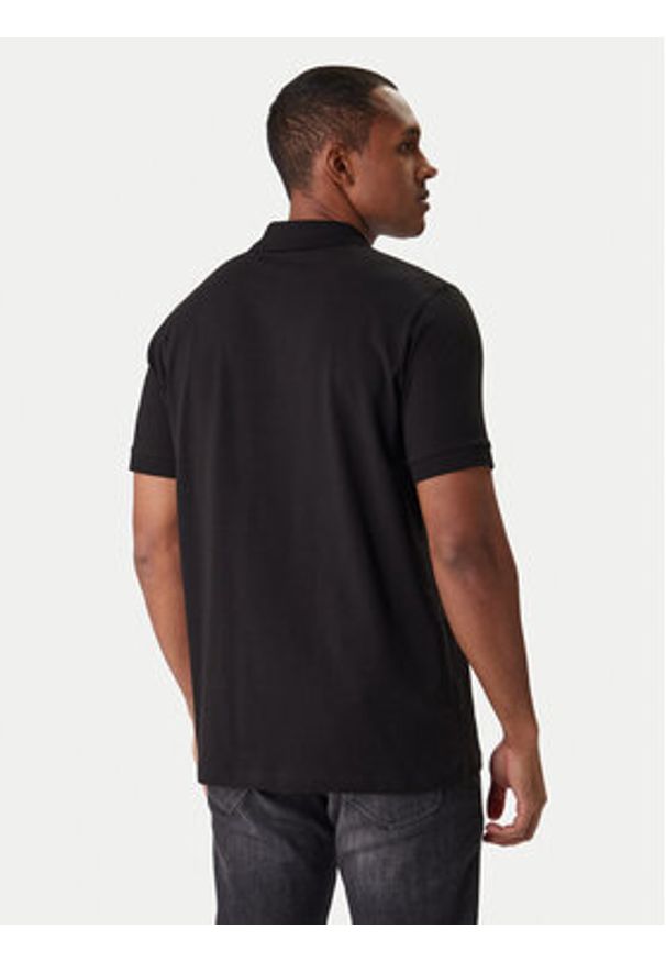 Karl Lagerfeld - KARL LAGERFELD Polo 745780 561235 Czarny Regular Fit. Typ kołnierza: polo. Kolor: czarny. Materiał: bawełna