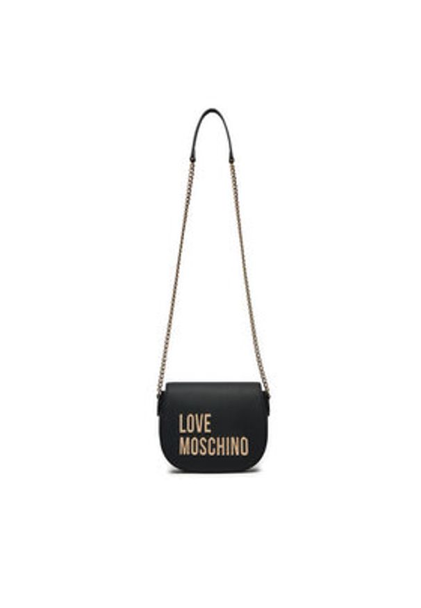 Love Moschino - LOVE MOSCHINO Torebka JC4194PP1LKD0000 Czarny. Kolor: czarny. Materiał: skórzane