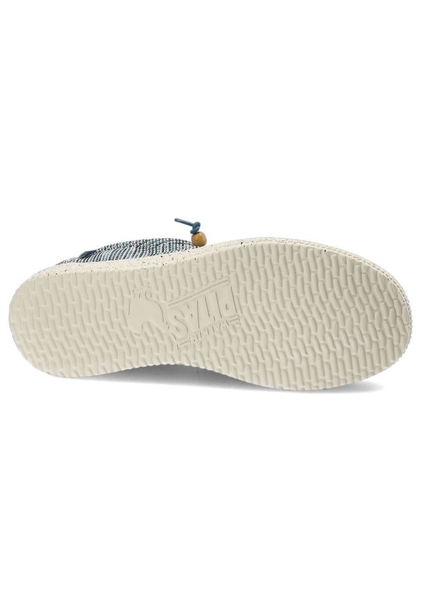 Niebieskie Półbuty Pitas Modne Obuwie Męskie. Okazja: na co dzień, na spacer. Zapięcie: sznurówki. Kolor: niebieski. Materiał: materiał. Styl: casual