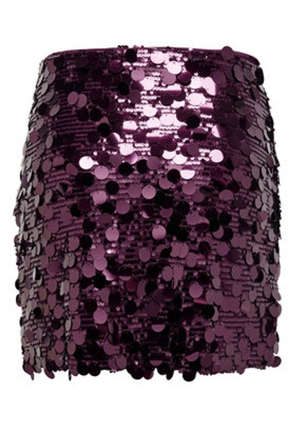 only - ONLY Spódnica mini Jadel 15336231 Fioletowy Regular Fit. Kolor: fioletowy. Materiał: syntetyk