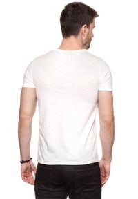 Wrangler - KOSZULKA WRANGLER FESTIVAL TEE OFFWHITE W7B44DE02. Wzór: nadruk #7