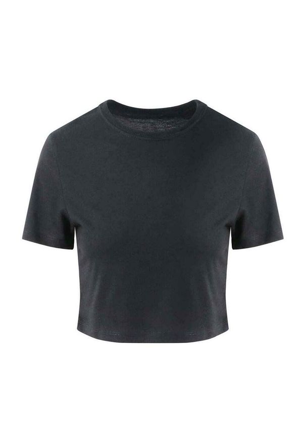 AWDIS - Top Damski / Damski Triblend Crop Top. Kolor: czarny