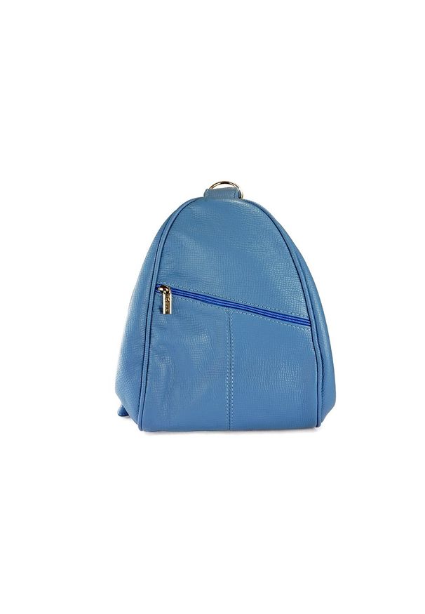 Perfekt Plus - PERFEKT PLUS PL/3 jasnoniebieski, plecak, torebka damska. Kolor: niebieski. Materiał: skóra