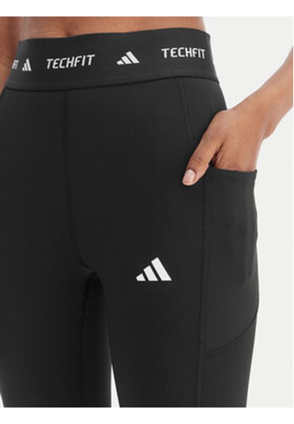Adidas - adidas Legginsy TECHFIT Stash Pocket IT2282 Czarny Slim Fit. Kolor: czarny. Materiał: syntetyk. Technologia: Techfit (Adidas)