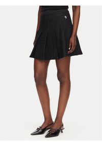 Karl Lagerfeld - KARL LAGERFELD Spódnica mini B3W12021 Czarny A-Line Fit. Kolor: czarny. Materiał: syntetyk #1