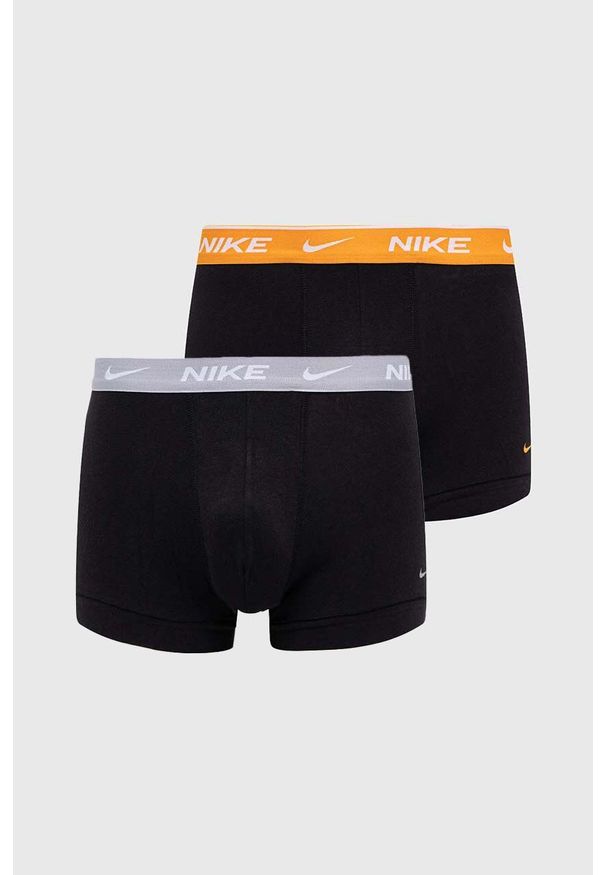 Nike bokserki 2-pack męskie kolor szary. Kolor: szary. Materiał: tkanina, skóra, włókno