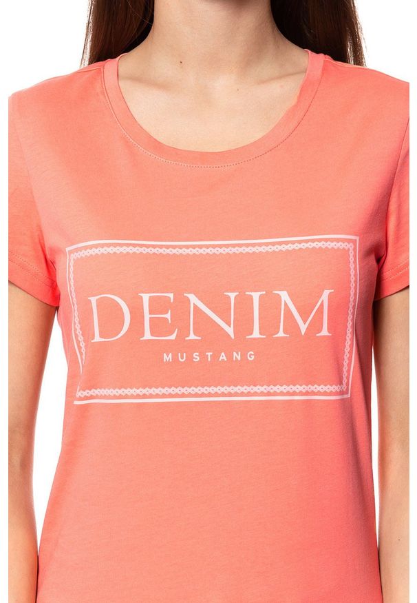 Mustang - MUSTANG T SHIRT DAMSKI Alexia C Print 1009054 8139. Wzór: nadruk