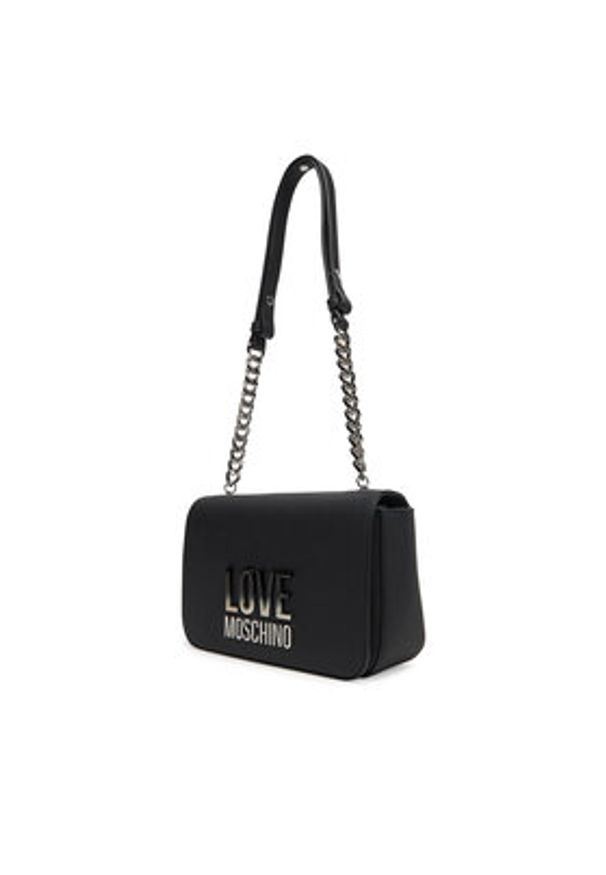 Love Moschino - LOVE MOSCHINO Torebka JC4254PP0MKD000B Czarny. Kolor: czarny. Materiał: skórzane