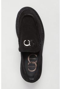 Mokasyny męskie zamszowe CESARE CASADEI. Materiał: zamsz #5