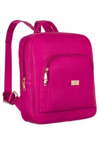 Plecak damski Peterson PTN PL-29601 fuksja. Kolor: różowy. Materiał: skóra ekologiczna