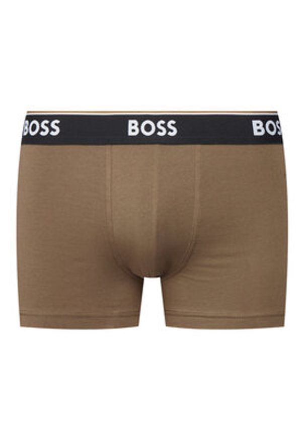 BOSS Komplet bokserek 50554443 Brązowy. Kolor: brązowy. Materiał: bawełna