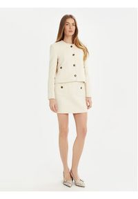 Marella Marynarka Afona 2513041054 Biały Regular Fit. Kolor: biały. Materiał: syntetyk, bawełna #4