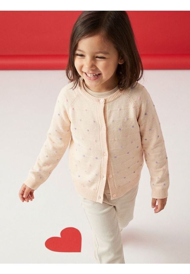 Sinsay - Bawełniany sweter zapinany na guziki - wielobarwny. Materiał: bawełna