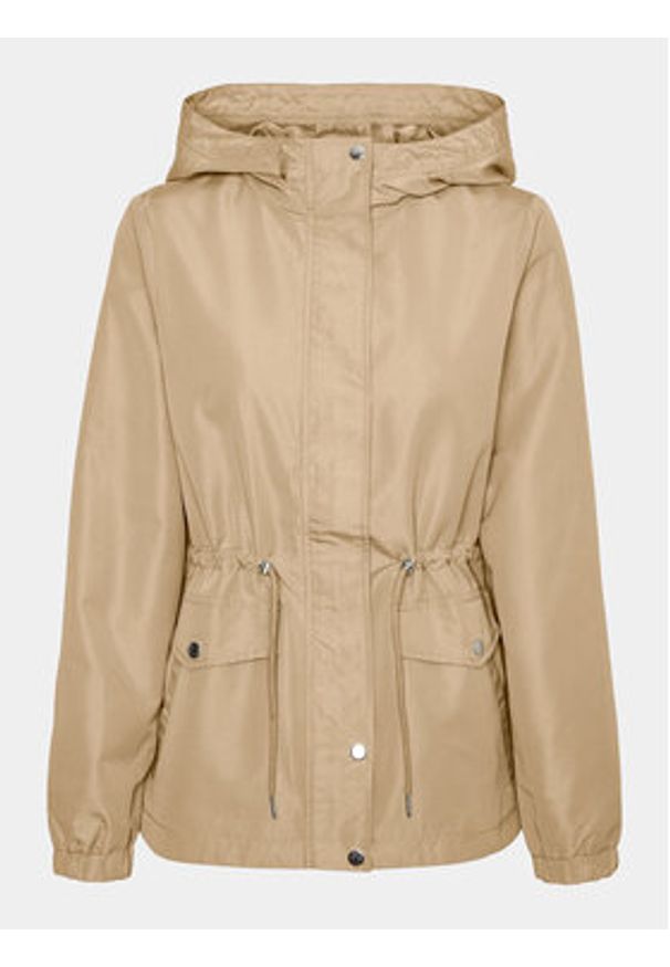 Vero Moda Parka Paisley 10301577 Beżowy Regular Fit. Kolor: beżowy. Materiał: syntetyk. Wzór: paisley