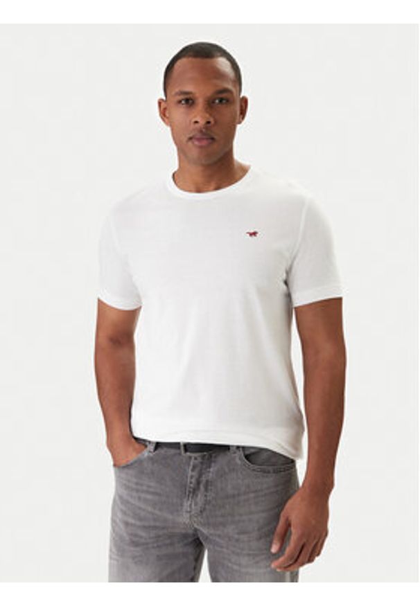 Mustang Komplet t-shirtów 1017076 Biały Regular Fit. Kolor: biały. Materiał: bawełna