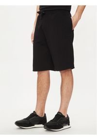Guess Szorty materiałowe Clovis M4GD10 KBK32 Czarny Loose Fit. Kolor: czarny. Materiał: bawełna