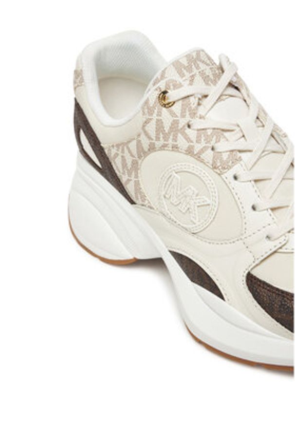 MICHAEL Michael Kors Sneakersy 43R5ZUFS6D Brązowy. Kolor: brązowy. Materiał: skóra