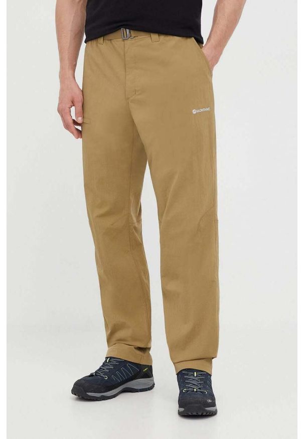 Montane spodnie outdoorowe Terra Lite kolor zielony. Kolor: zielony. Materiał: materiał