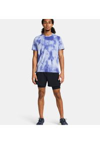 Under Armour - UNDER ARMOUR UA LAUNCH 5 2-IN-1 SHORT Spodenki treningowe męskie. Kolor: szary. Materiał: materiał. Styl: sportowy #7