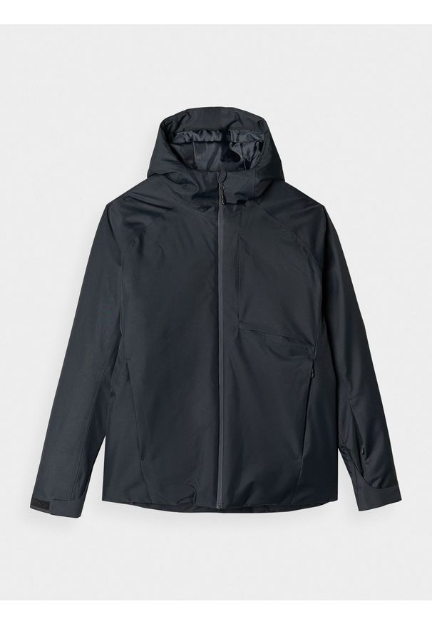 4f - 4F Kurtka narciarska membrana 5000 męska - czarna XL. Okazja: na co dzień. Typ kołnierza: kaptur. Kolor: czarny. Materiał: poliester, dzianina, materiał, tkanina. Sezon: zima. Styl: klasyczny, casual, sportowy