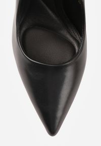 Born2be - Czarne Klasyczne Szpilki VICES o Gładkim Wykończeniu Selimya. Okazja: na co dzień, na ślub cywilny, do pracy, na wesele. Kolor: czarny. Materiał: jeans. Wzór: gładki. Obcas: na szpilce. Styl: klasyczny #9