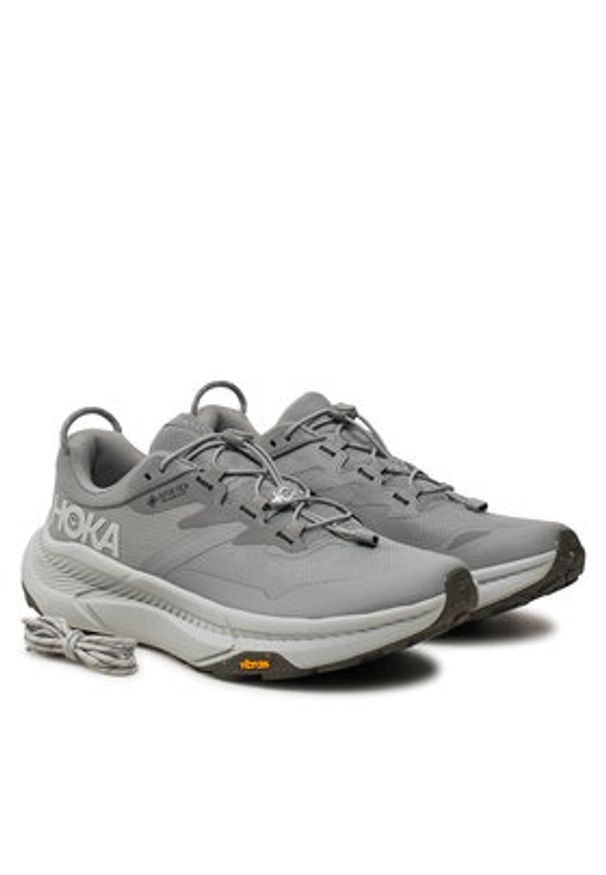HOKA - Hoka Sneakersy Transport GTX GORE-TEX 1133957 Szary. Kolor: szary. Materiał: materiał. Technologia: Gore-Tex