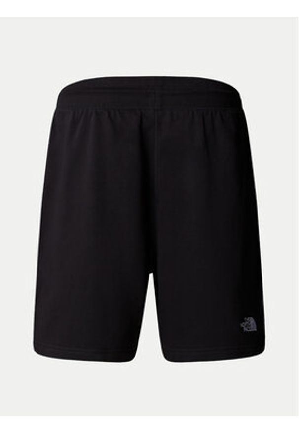The North Face Szorty sportowe Essential NF0A8C2G Czarny Loose Fit. Kolor: czarny. Materiał: bawełna. Styl: sportowy