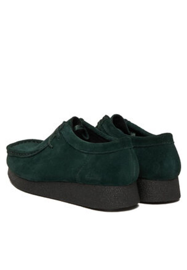 Clarks Półbuty WallabeeEVOSh 26184613 Zielony. Kolor: zielony. Materiał: skóra, zamsz