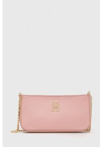 TOMMY HILFIGER - Tommy Hilfiger torebka kolor różowy. Kolor: różowy