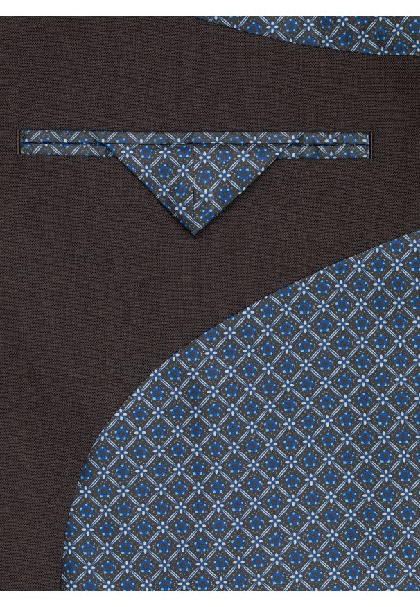 Pako Lorente - PAKO LORENTE – Brązowa marynarka garniturowa. Kolor: brązowy. Materiał: poliester, wełna. Wzór: gładki