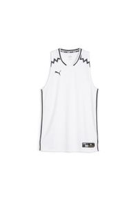 Puma - Męska koszulka do koszykówki Hoops Team PUMA White. Kolor: biały