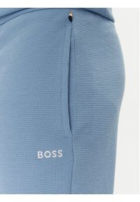 BOSS Szorty piżamowe Waffle Shorts 50535884 Błękitny Relaxed Fit. Kolor: niebieski. Materiał: bawełna, syntetyk
