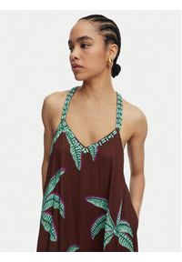 LOLA CASADEMUNT Sukienka letnia LS2616022 Brązowy Relaxed Fit. Kolor: brązowy. Sezon: lato #2